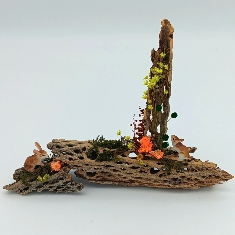 Vintage Woodland Art Piece MCM